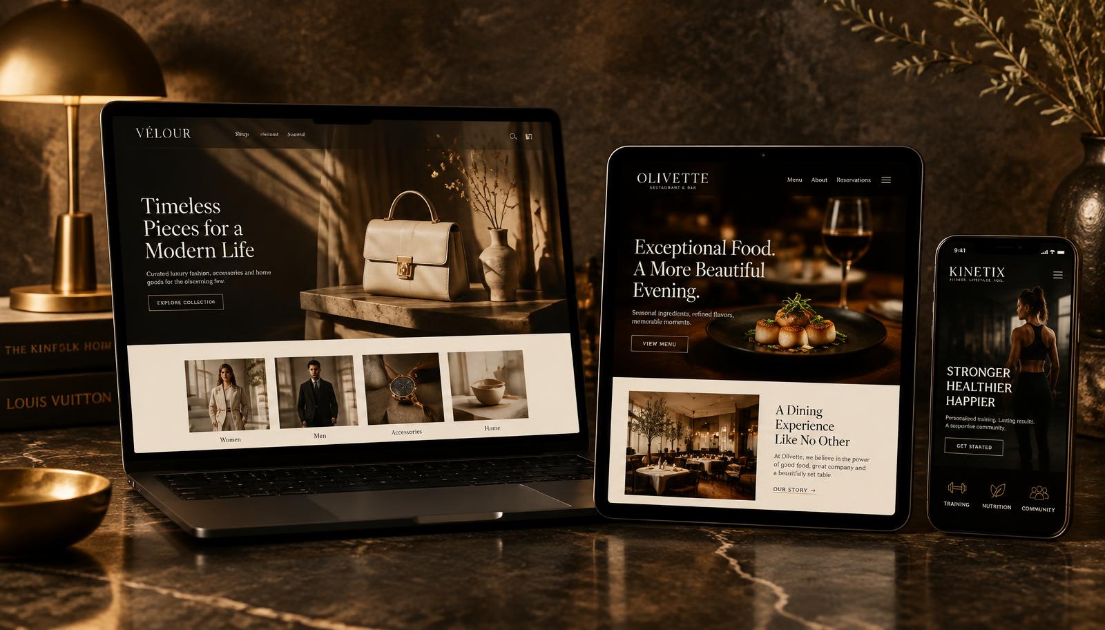 Websites designed by Louise Thomson Agency